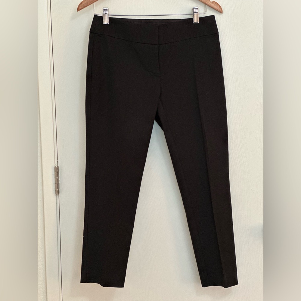 LOFT Black Straight Leg Pants Sleek Tailored Design
